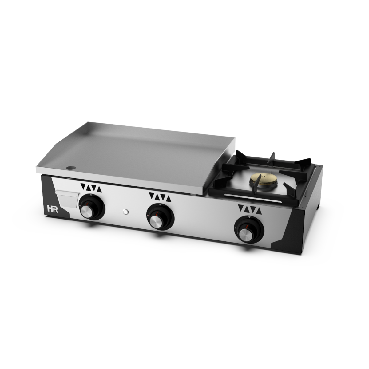 Plancha gaz - Acier rectifié 15 mm + réchaud - PLC6100RTF - CODIGEL