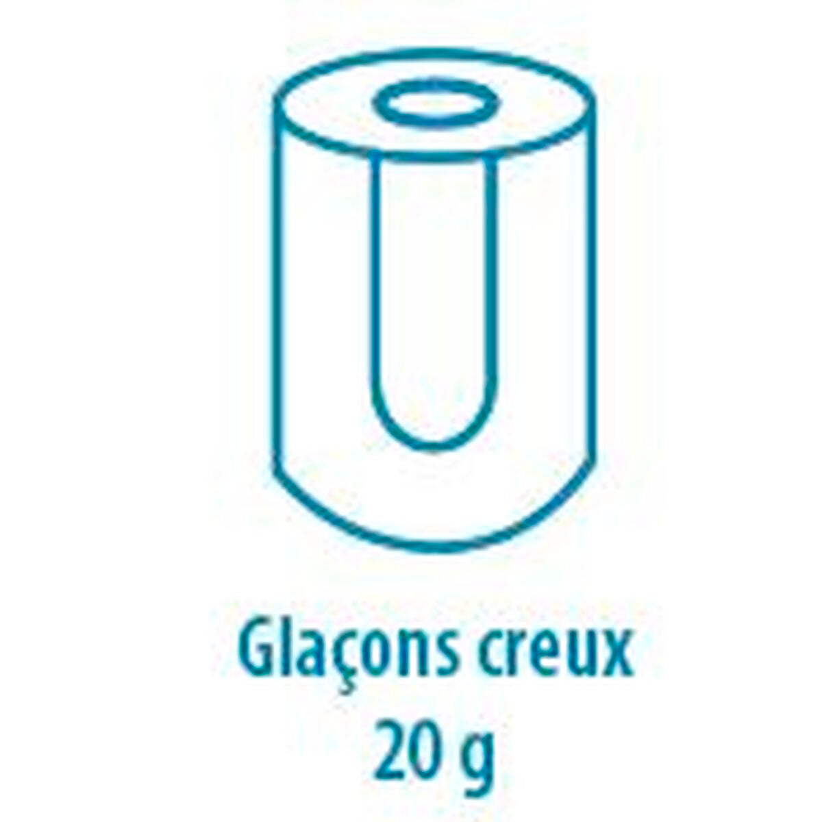 Machine à glaçons à palettes - Prod. (24H): 22kg - Refroidissement AIR - Glaçons creux 20 g - Q20A - CODIGEL