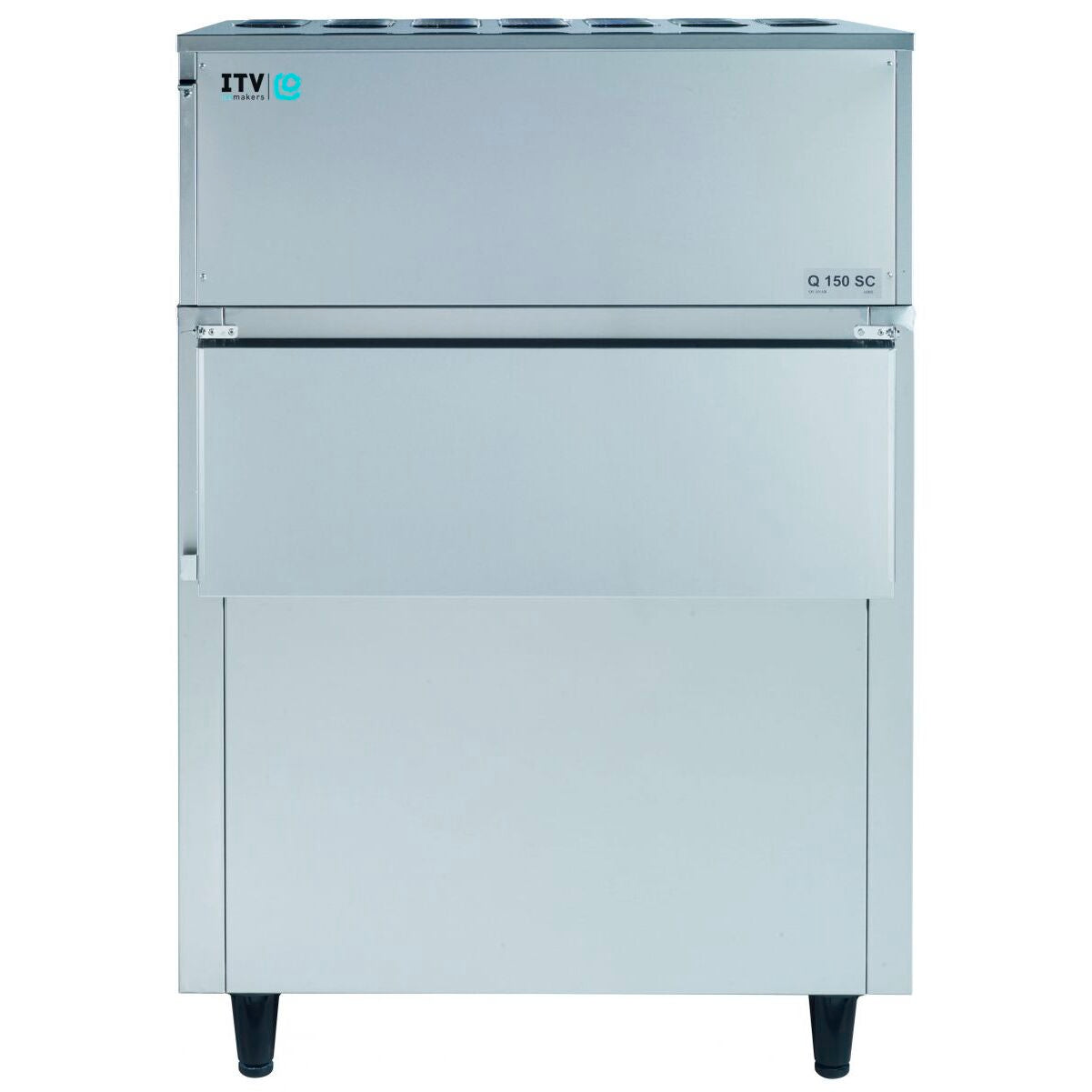 Machine à glaçons à palettes - Prod. (24H): 135kg - Refroidissement AIR - Glaçons creux 20 g - Q150A - CODIGEL