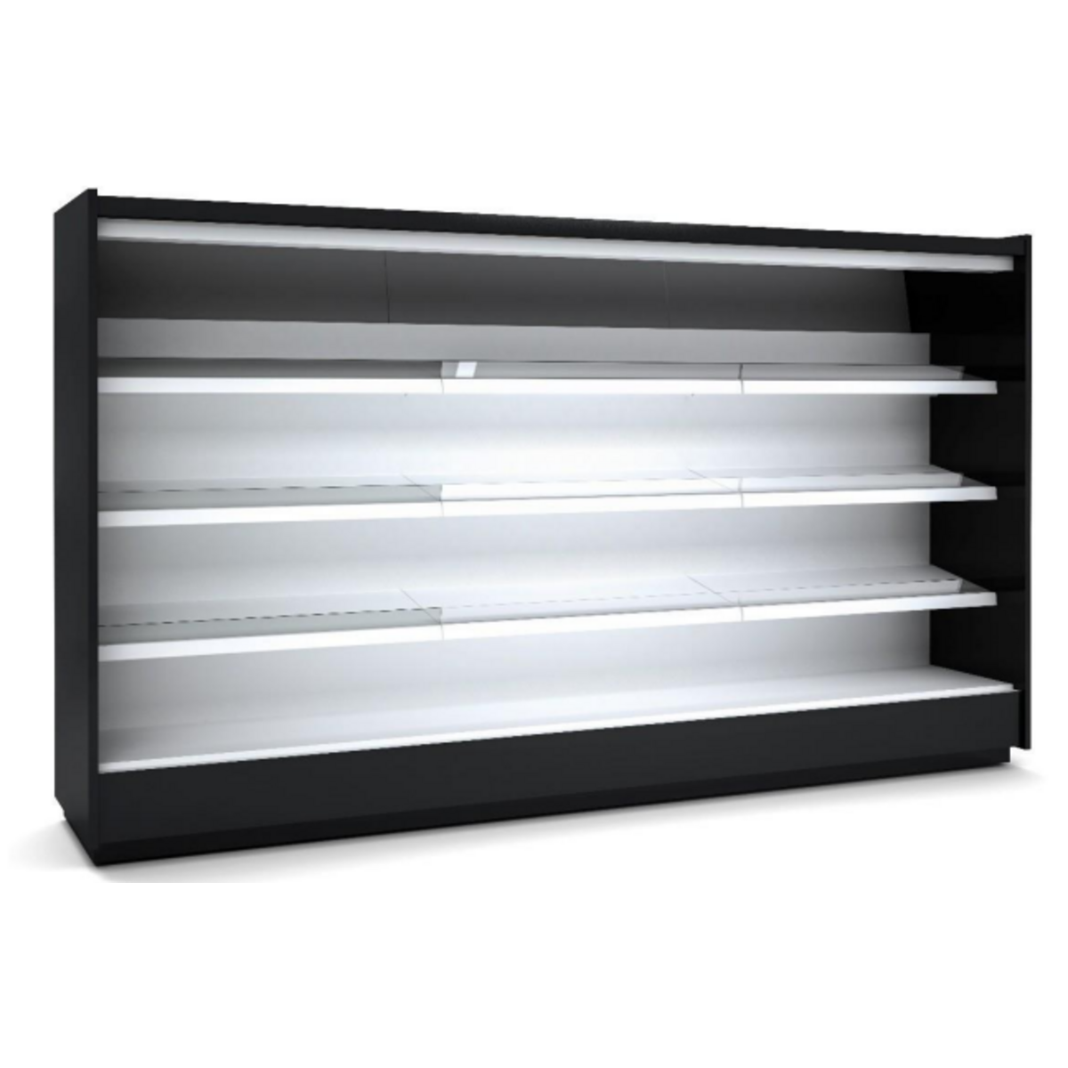 Vitrine murale supermarché gamme CLOVER - Hauteur 2,2m - Profondeur 891 mm -sans porte vitrée - RMS22333-25-H1 - CODIGEL