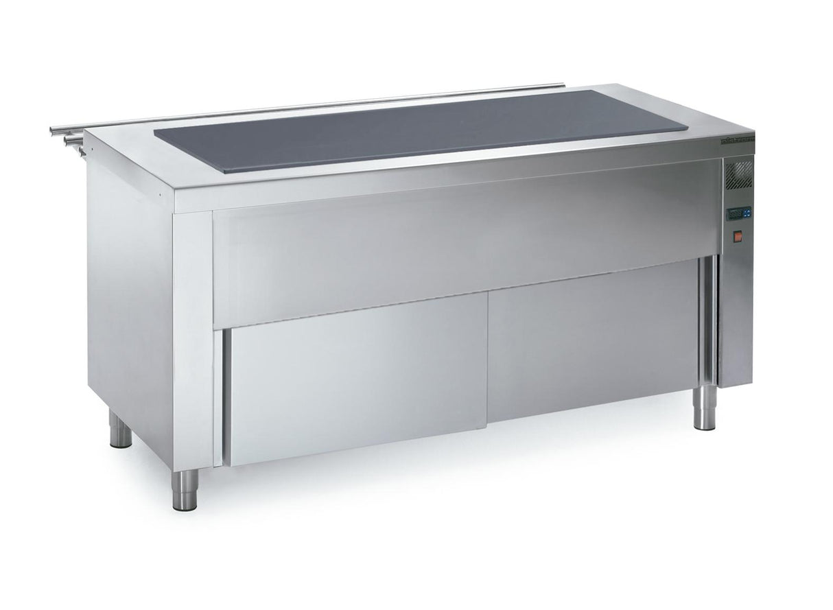 Self verre trepmé 4 GN 1/1 avec réserve chauffante- DISTFORM - S1001824