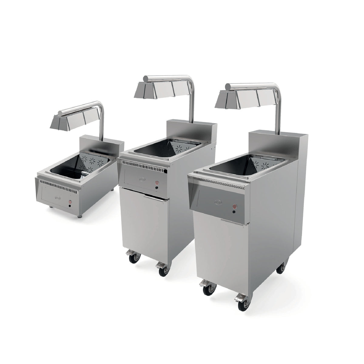 Poste de salage sur roulette avec lampe chauffante pour friteuse électrique Série 800 - SALSTAE700 - CODIGEL