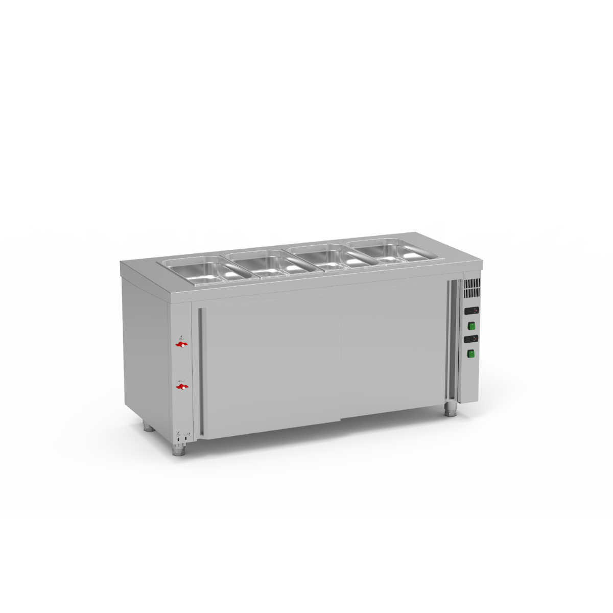 Meuble bain-marie à eau avec réserve chaude - SBMR-160 - CODIGEL