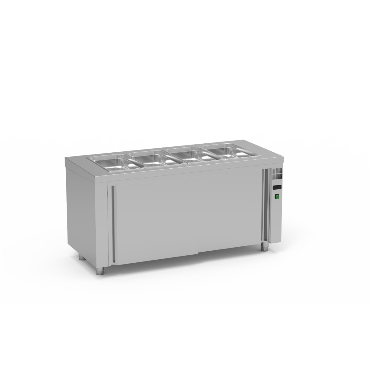 Meuble bain-marie ventilé avec réserve neutre - SBVN-120 - CODIGEL