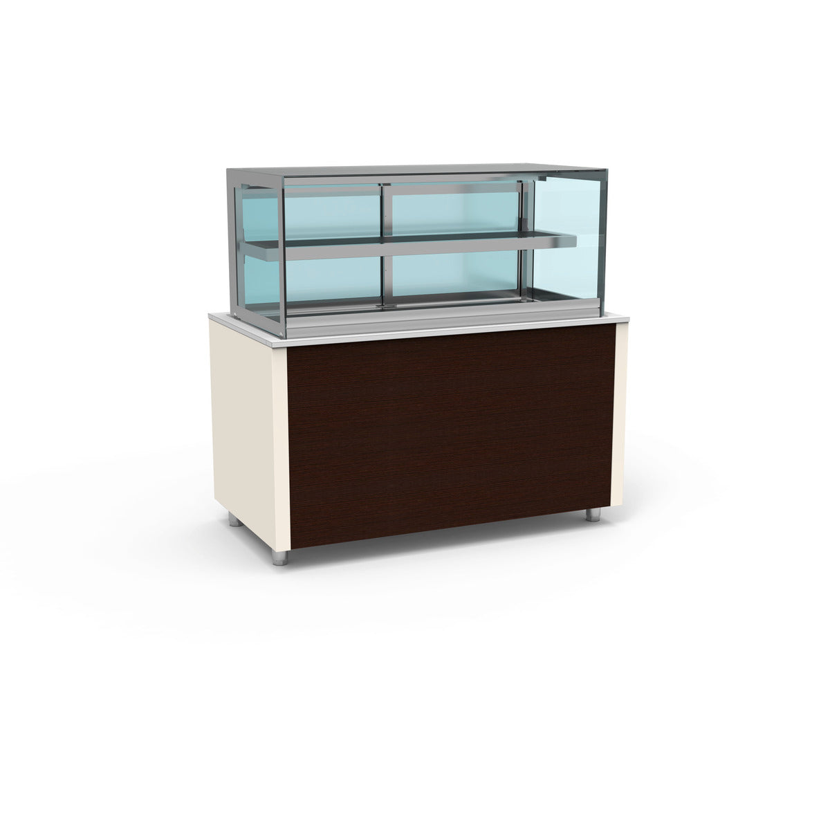 Smart Buffet vitrine chaude avec vitre rabattable - SBVCC-3G-B - CODIGEL