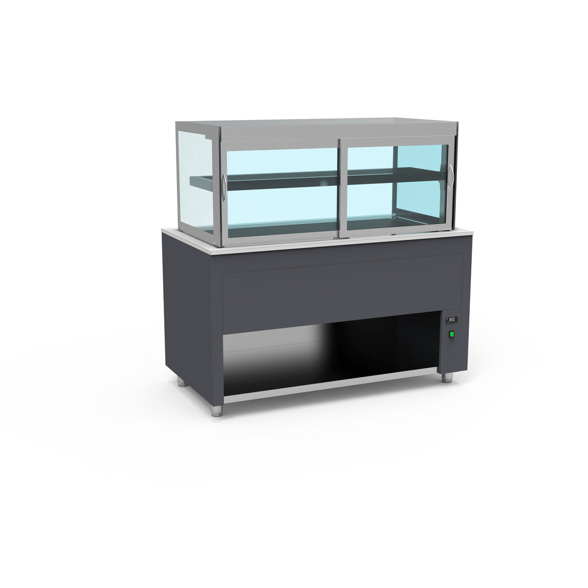 Smart Buffet vitrine chaude avec vitre rabattable - SBVCC-3G-G - CODIGEL