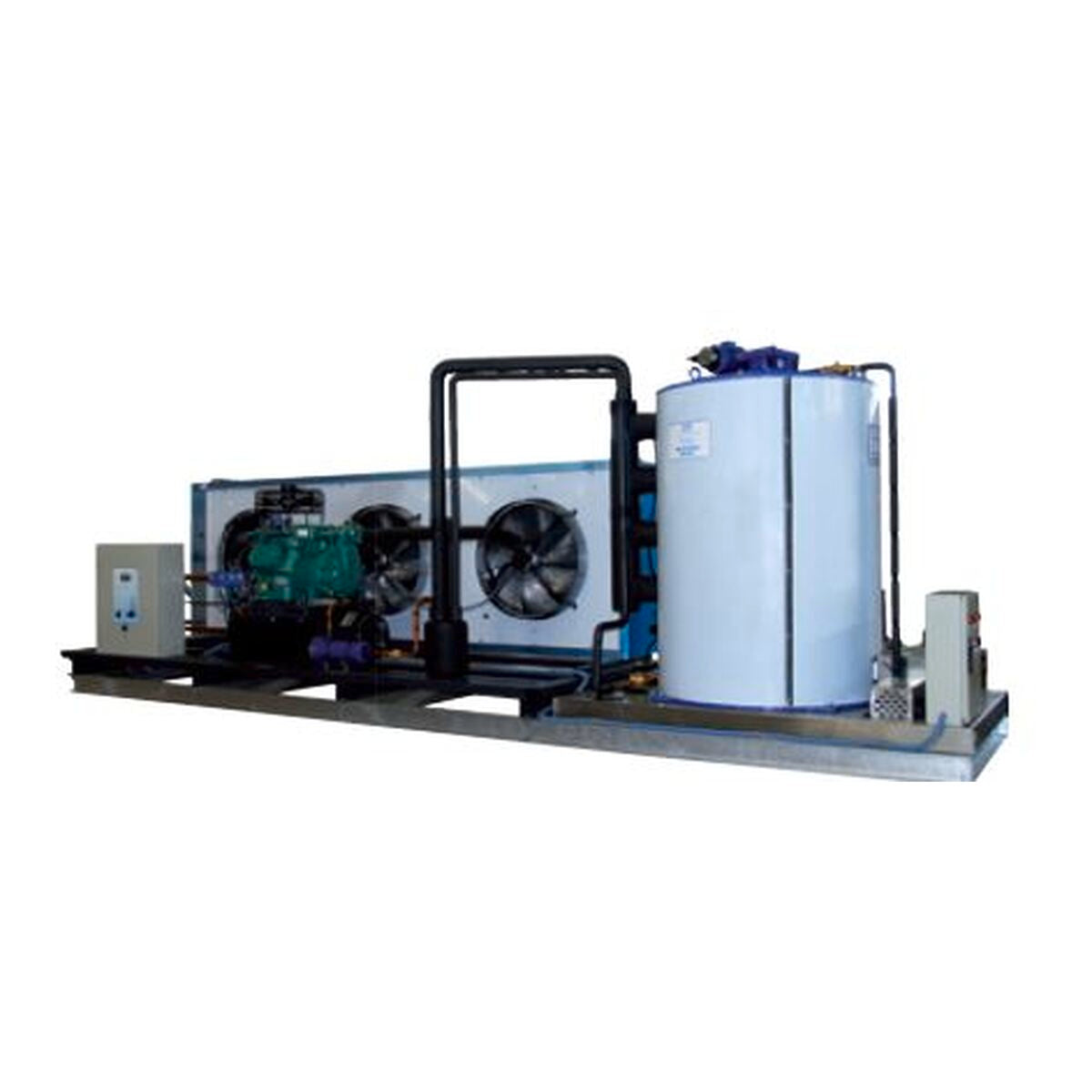 Machine à écailles - Prod. (24H): +/- 10000kg - Refroidissement AIR - Glace à écailles (1,5 - 2,2mm) - SCALA10T - CODIGEL