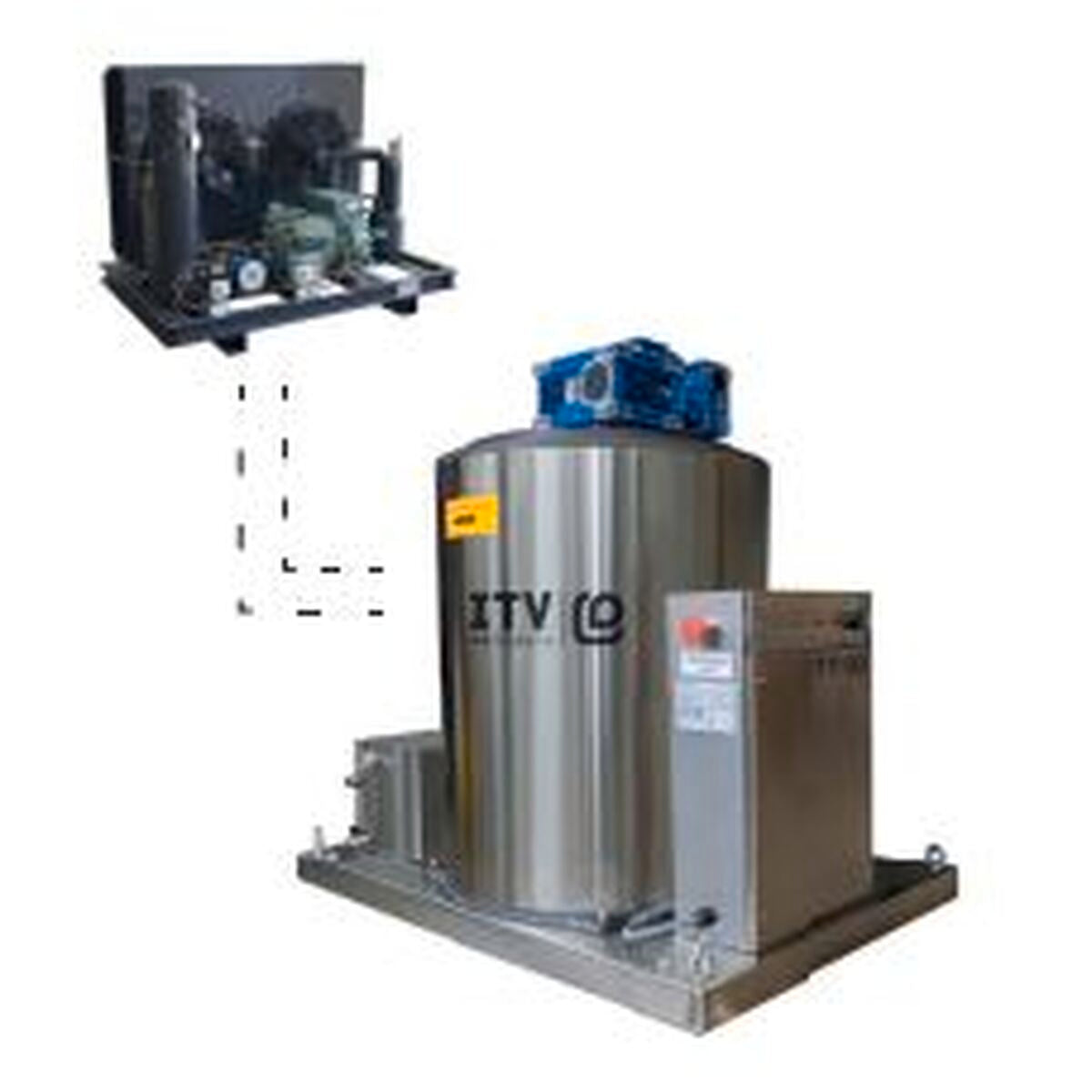 Machine à écailles REMOTE - Prod. (24H): +/- 10000kg - Glace à écailles (1,5 - 2,2mm) - SCALA10TREMOTE - CODIGEL