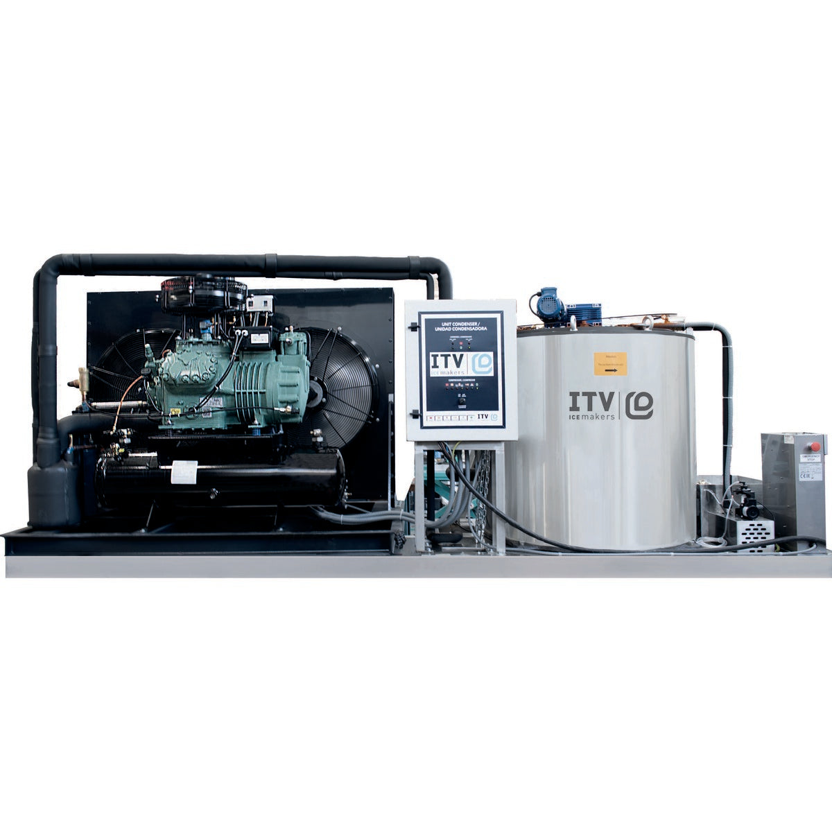 Machine à écailles - Prod. (24H): +/- 5000kg - Refroidissement AIR - Glace à écailles (1,5 - 2,2mm) - SCALA5000 - CODIGEL