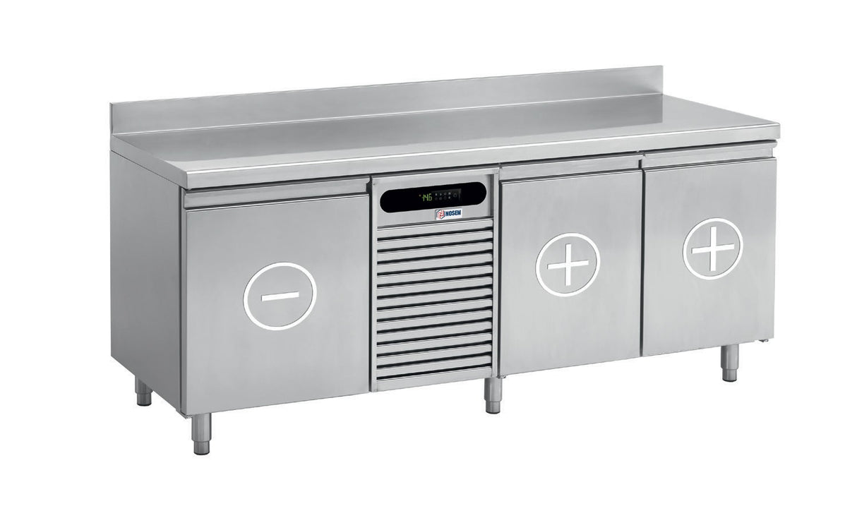 Table bi-température - 2 portes positives + 1 porte négative - 84 + 180 L - TR2P1N - Nosem