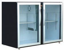 Unifrigor - Arrière-bar Skinplate - Série LEDS - Sans groupe - 2 larges portes vitrées - 323 litres - U52LVSSG