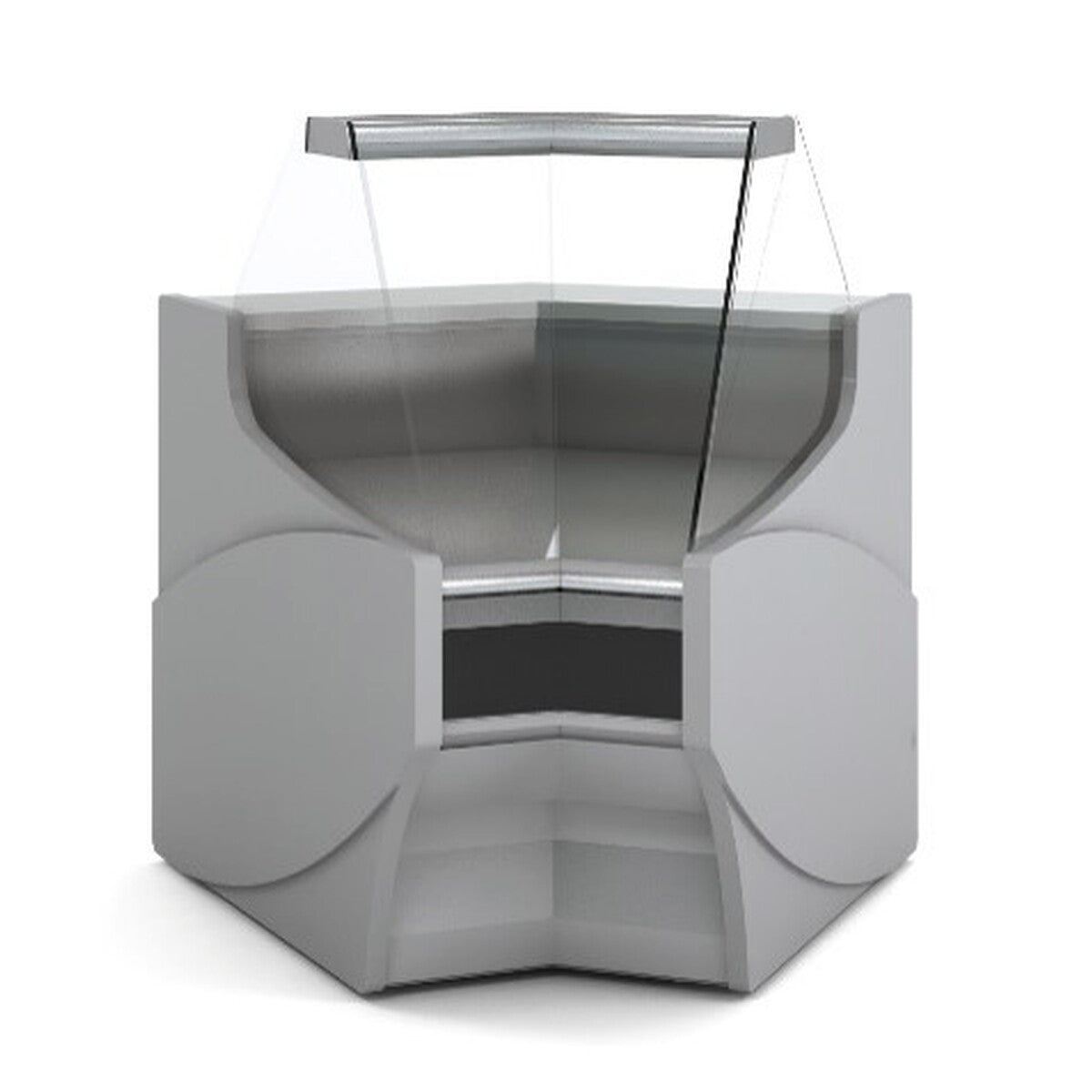 Vitrine d'angle pour gamme VEP-9 - Neutre - VEP-9N-AN45-RR - CODIGEL