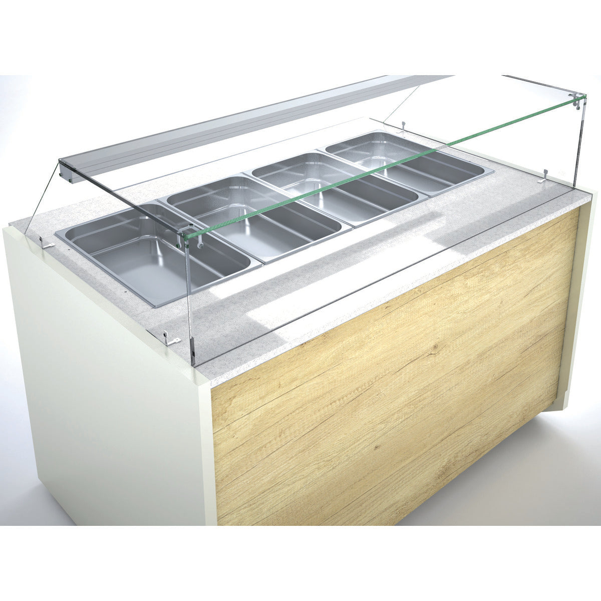 Vitrine saladette profondeur 1000 - VETB-10-20-TF1/1 - CODIGEL