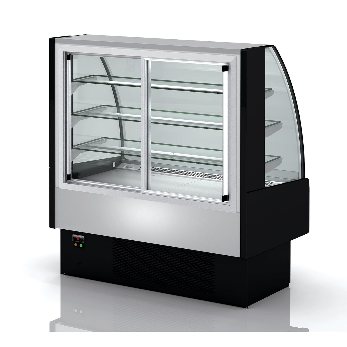 Vitrine service arrière 3 étagères réfrigérée - VV-6-13-C - CODIGEL