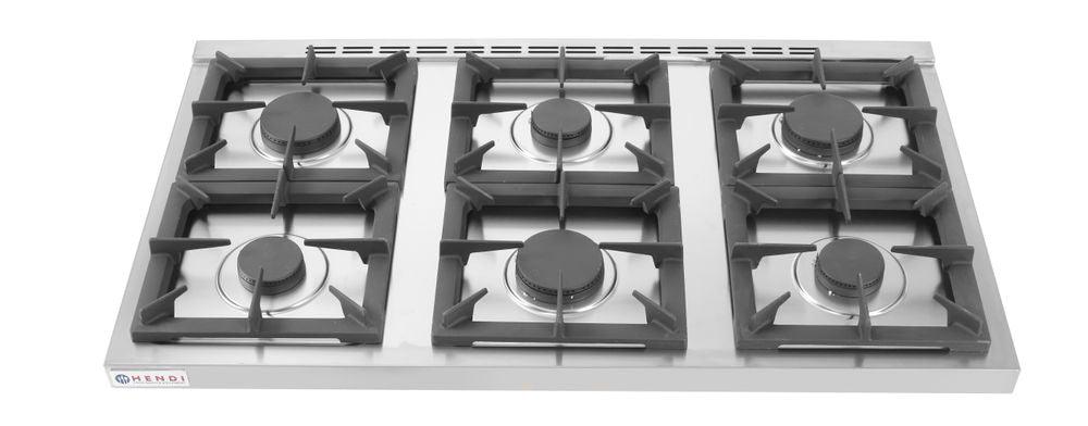 Cuisiniére Kitchen Line - 6 feux, HENDI, Kitchen Line, 28,5kW, 1200x700x(H)900mm