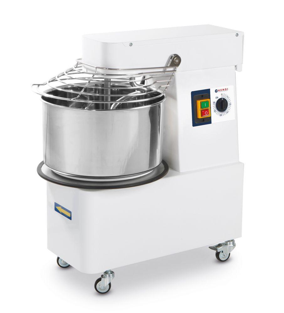 Pétrin à spirale avec tête fixe et cuve , HENDI, 88 kg/h, 32L, 400V/1100W, 435x750x(H)810mm