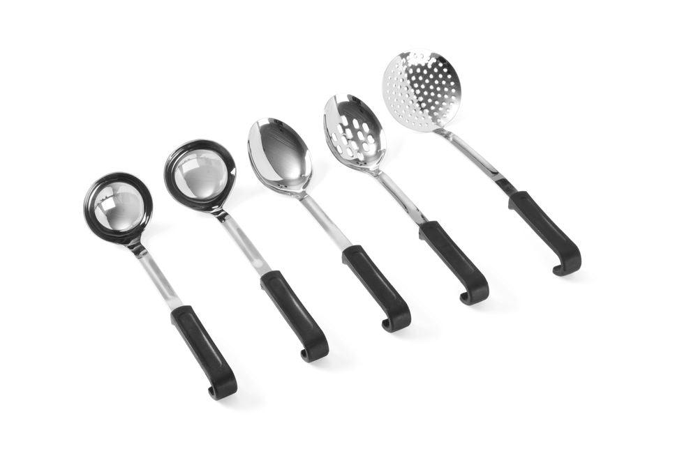 Ecumoire, rond, HENDI, Noir, 370x105mm