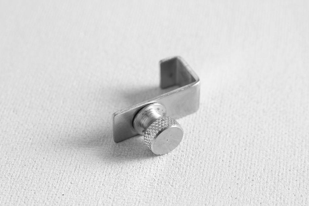 Crochet d’extension pour rayonnage de stockage en aluminium, HENDI, 15x42x(H)42mm
