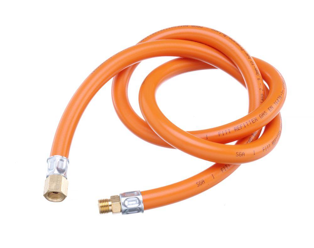 Tuyau à gaz complet pour réchauds, HENDI, Assemblage de tuyau