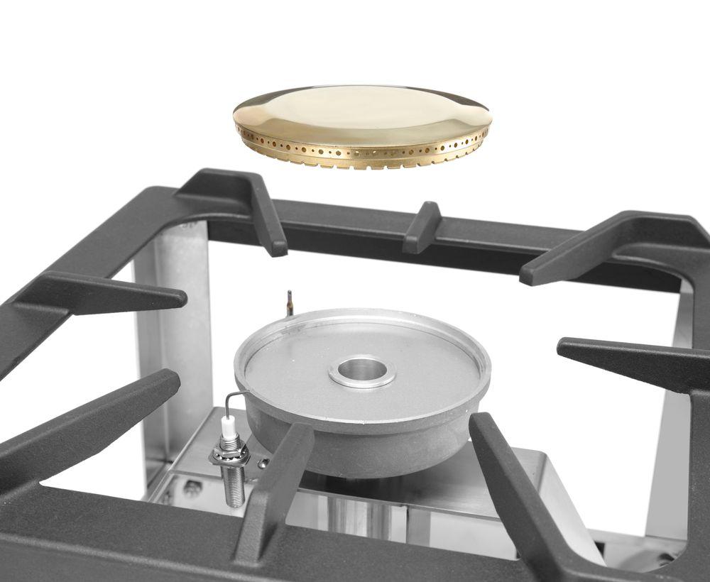 Réchaud à gaz Kitchen Line, HENDI, Kitchen Line, 6kW, 400x440x(H)390mm