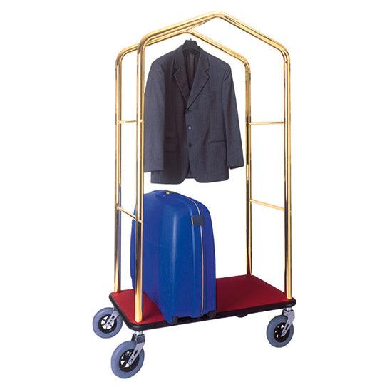 Chariots porte-valises et porte-habits avec structure laitonnée