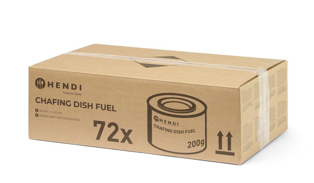 Pâte combustible pour chafing dish en boîte NL DE FR EN, HENDI, 72 u