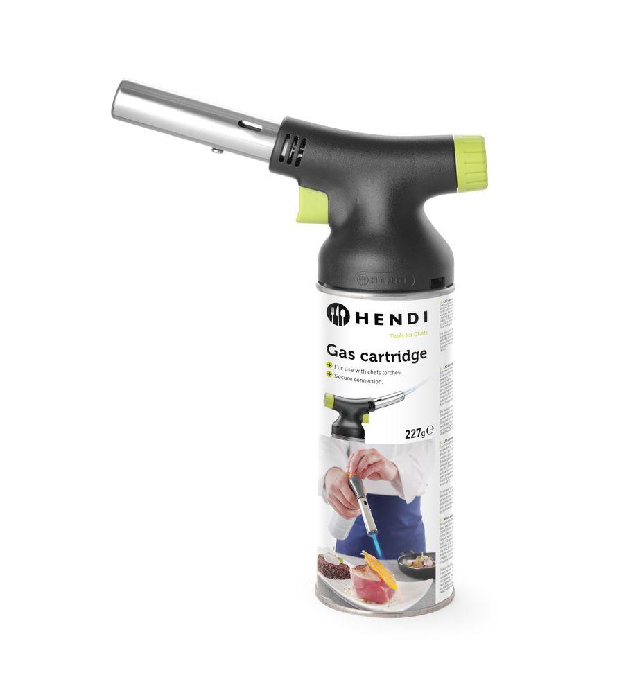 Chalumeau de cuisine HENDI Jet – set avec avec cartouche, HENDI, 175x68x(H)260mm