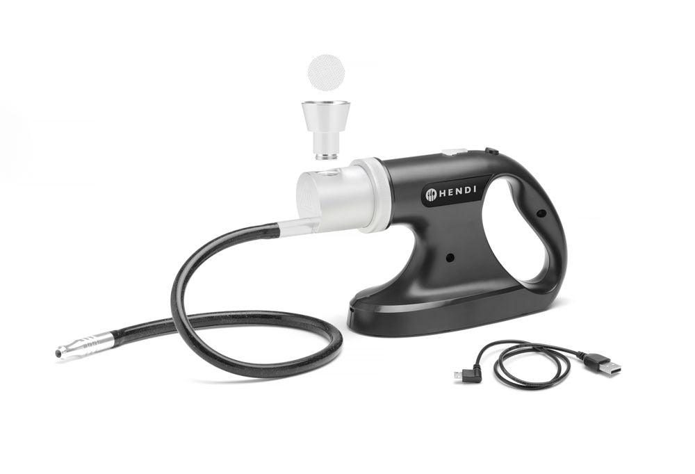 Pistolet à fumer - fumoir à 3 vitesses, HENDI, 215x70x(H)160mm