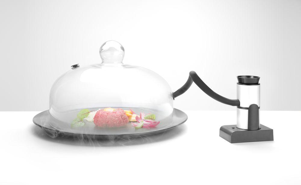 Cloche en verre avec aération, HENDI, Cloche cocktail, ø130x(H)282mm