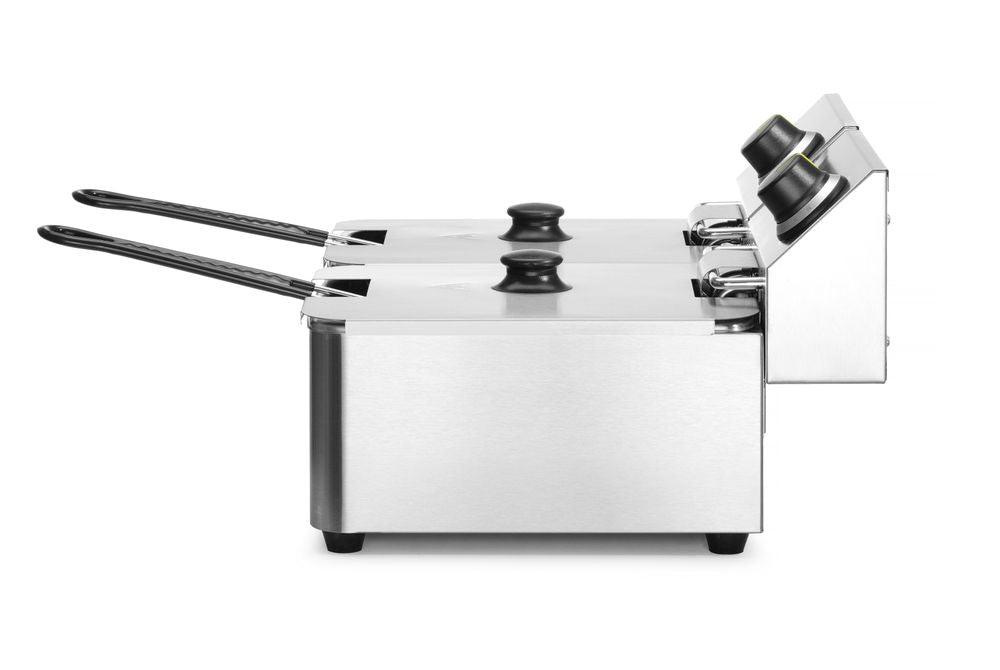 Friteuse Kitchen Line - 2x 6L, HENDI, Kitchen Line, 12L, 230V/6600W, 550x430x(H)290mm