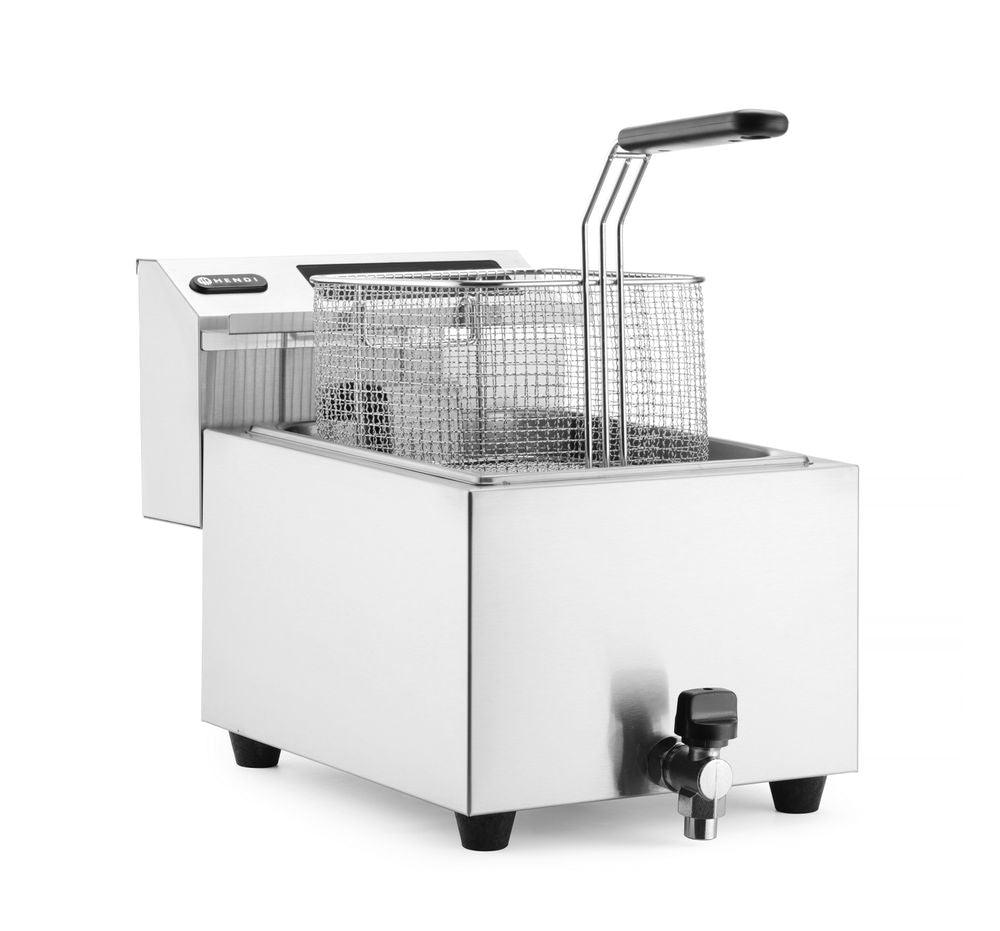 Friteuse Profi Line avec robinet de vidange numérique - 8 l, HENDI, Profi Line, 8L, 230V/3500W, 300x515x(H)345mm