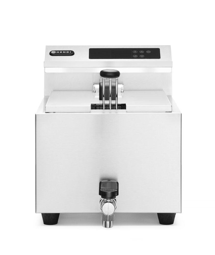 Friteuse Profi Line avec robinet de vidange numérique - 8 l, HENDI, Profi Line, 8L, 230V/3500W, 300x515x(H)345mm