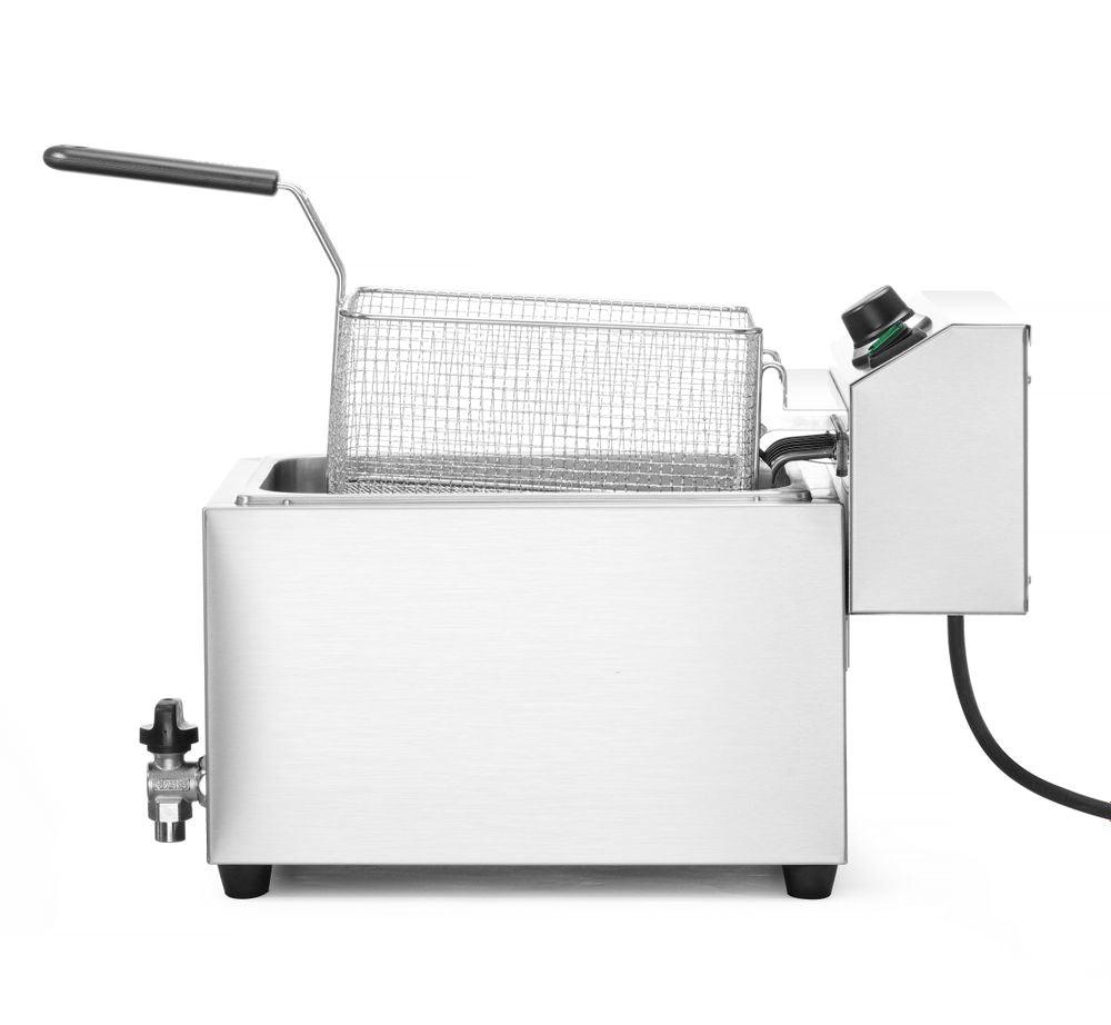 Friteuse Profi Line avec robinet de vidange - 10L - 400V, HENDI, Profi Line, 10L, 400V/6600W, 302x687x(H)375mm