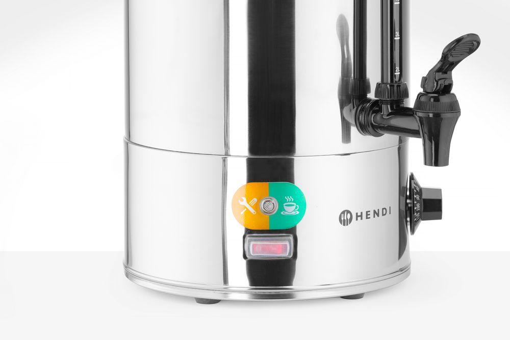 Distributeur à boissons chaudes, HENDI, 9L, Argent, 230V/2200W, 340x227x(H)468mm