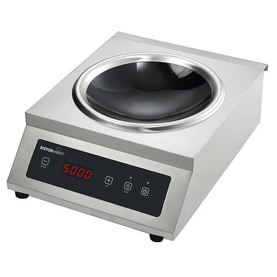 Plan de cuisson wok à induction de table Ø 330 mm 5 kW - 400V