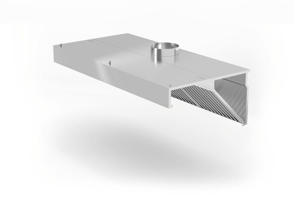 Hotte aspirante murale, HENDI, Profi Line, avec éclairage LED, 1200x700x(H)450mm