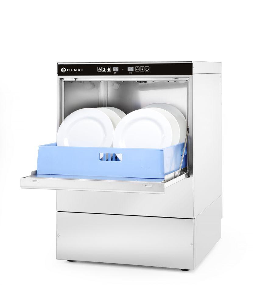 Lave-vaisselle 50x50 - commande électronique, HENDI, 400V/6600W, 570x600x(H)830mm