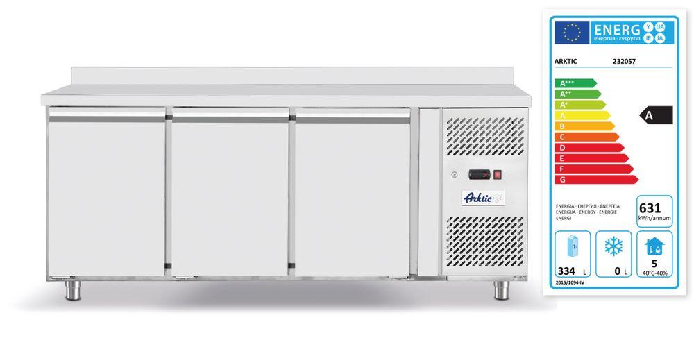 Réfrigérateur comptoir avec trois portes Profi Line 420L, Arktic, Profi Line, GN 1/1, 420L, 230V/400W, 1795x700x(H)850mm