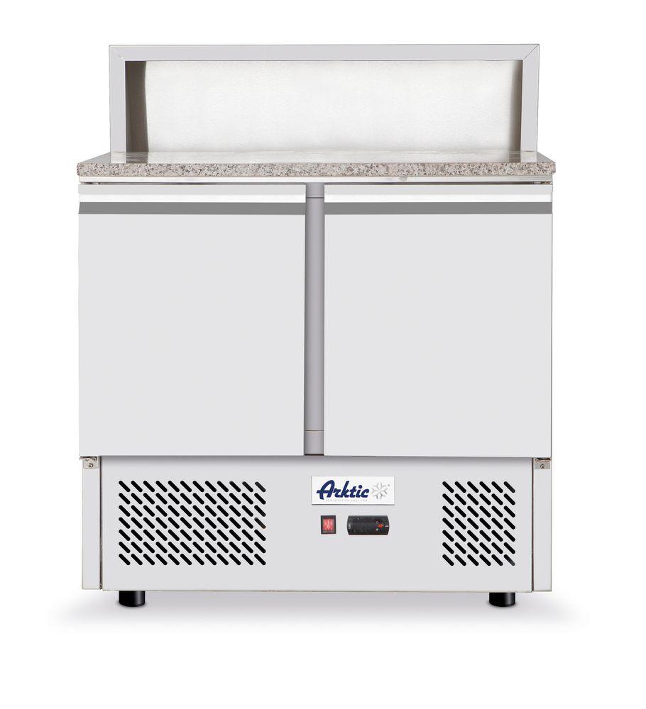 Saladette 2 portes avec vitrine réfrigérée en verre 300L, Arktic, 230V/310W, 900x700x(H)1300mm
