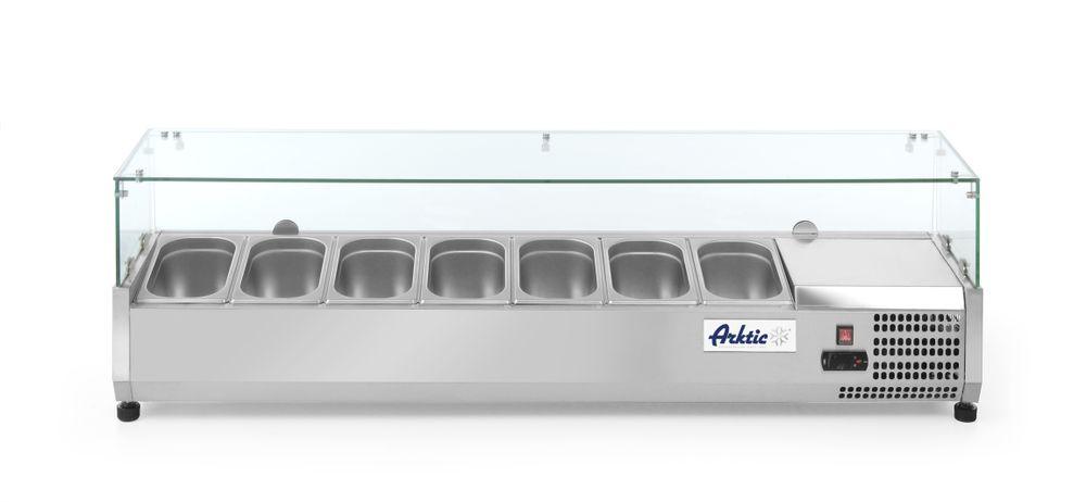 Vitrine réfrigérée, Arktic, 7x GN 1/4, 230V/180W, 1505x335x(H)430mm
