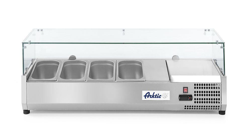 Vitrine réfrigérée GN 1/3, Arktic, 4x GN 1/3, 230V/180W, 1205x395x(H)430mm