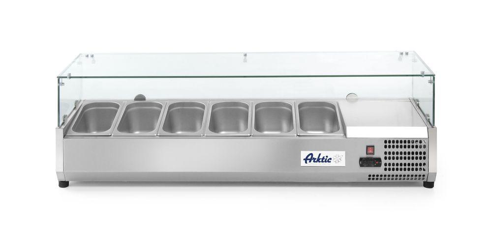 Vitrine réfrigérée GN 1/3, Arktic, 4x GN 1/3, 230V/180W, 1205x395x(H)430mm