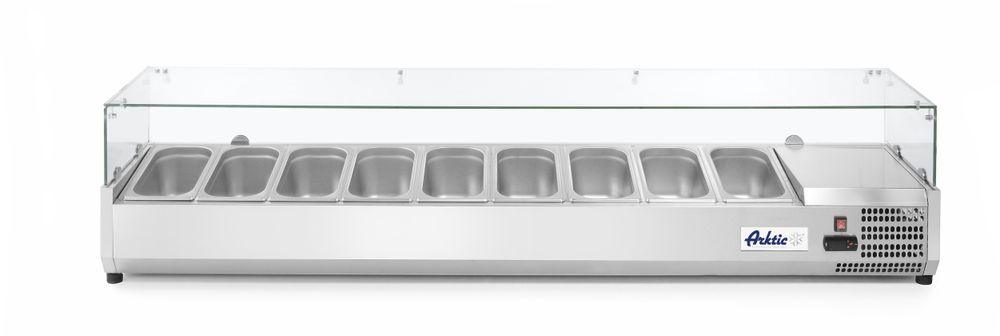 Vitrine réfrigérée GN 1/3, Arktic, 4x GN 1/3, 230V/180W, 1205x395x(H)430mm