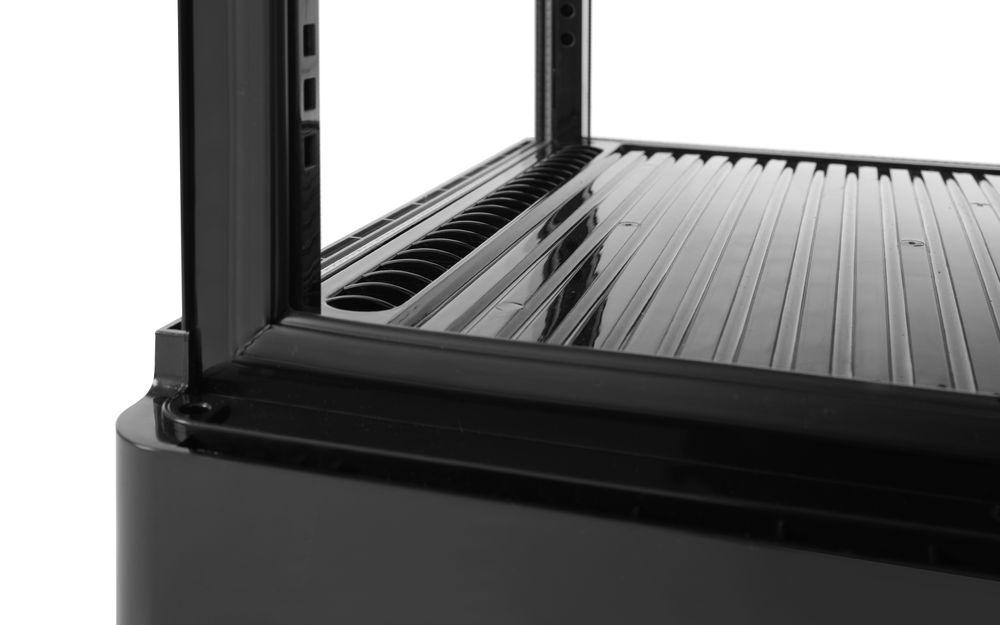 Vitrine de table, 68 litres, Arktic, Noir, 230V/170W, 452x406x(H)891mm