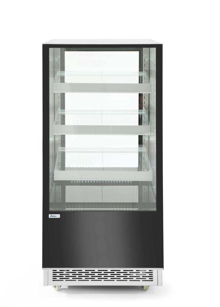Vitrines réfrigérées avec 3 étagères inclinées, Arktic, 500L, 230V/490W, 900x805x(H)1445mm