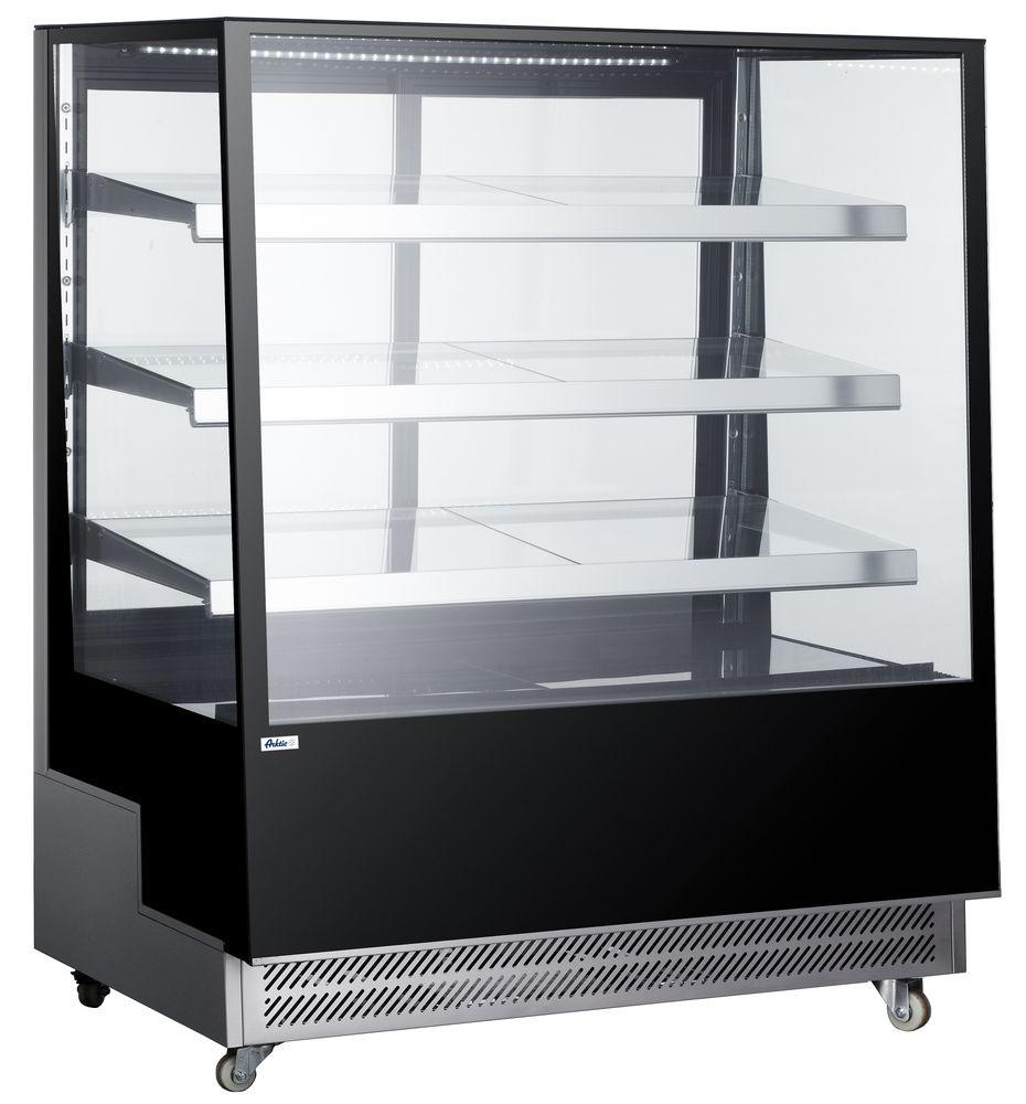 Vitrines réfrigérées avec 3 étagères inclinées, Arktic, 650L, 230V/490W, 1200x805x(H)1445mm