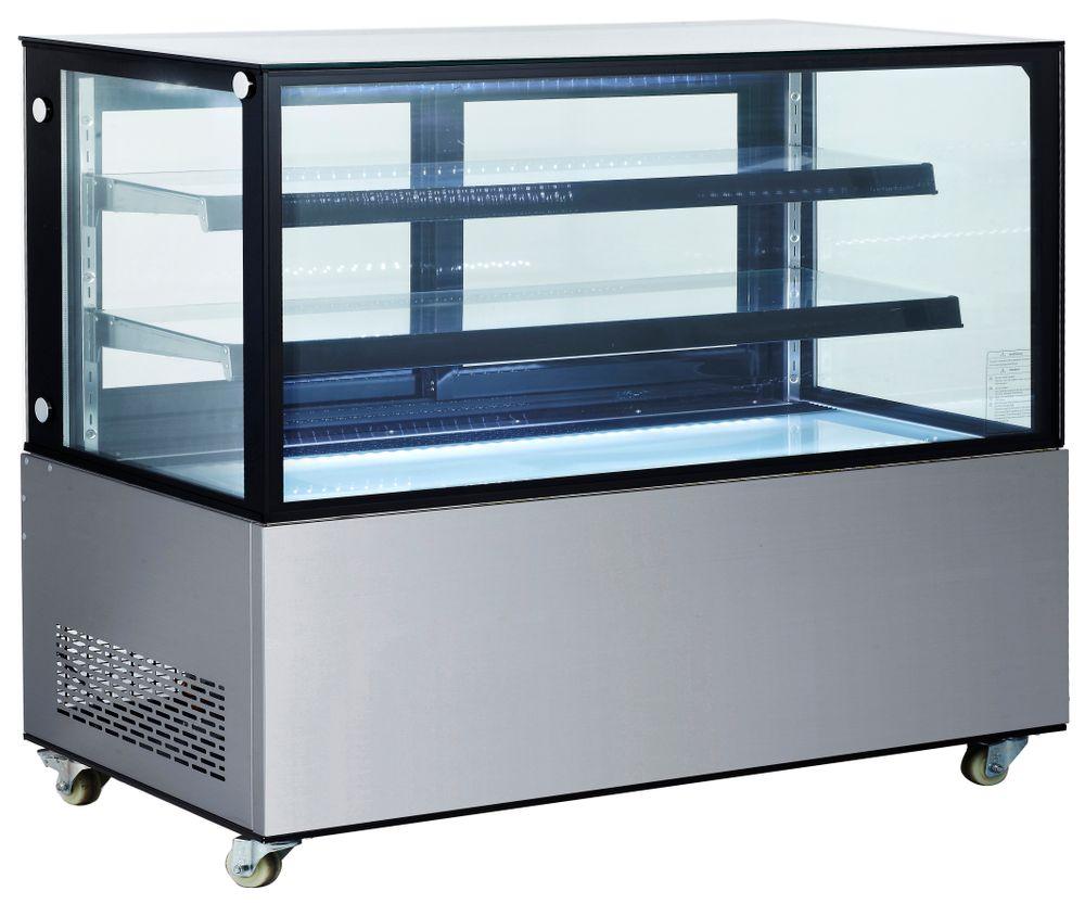 Vitrine réfrigérée avec 2 étagères, Arktic, 510L, 230V/490W, 1515x675x(H)1210mm