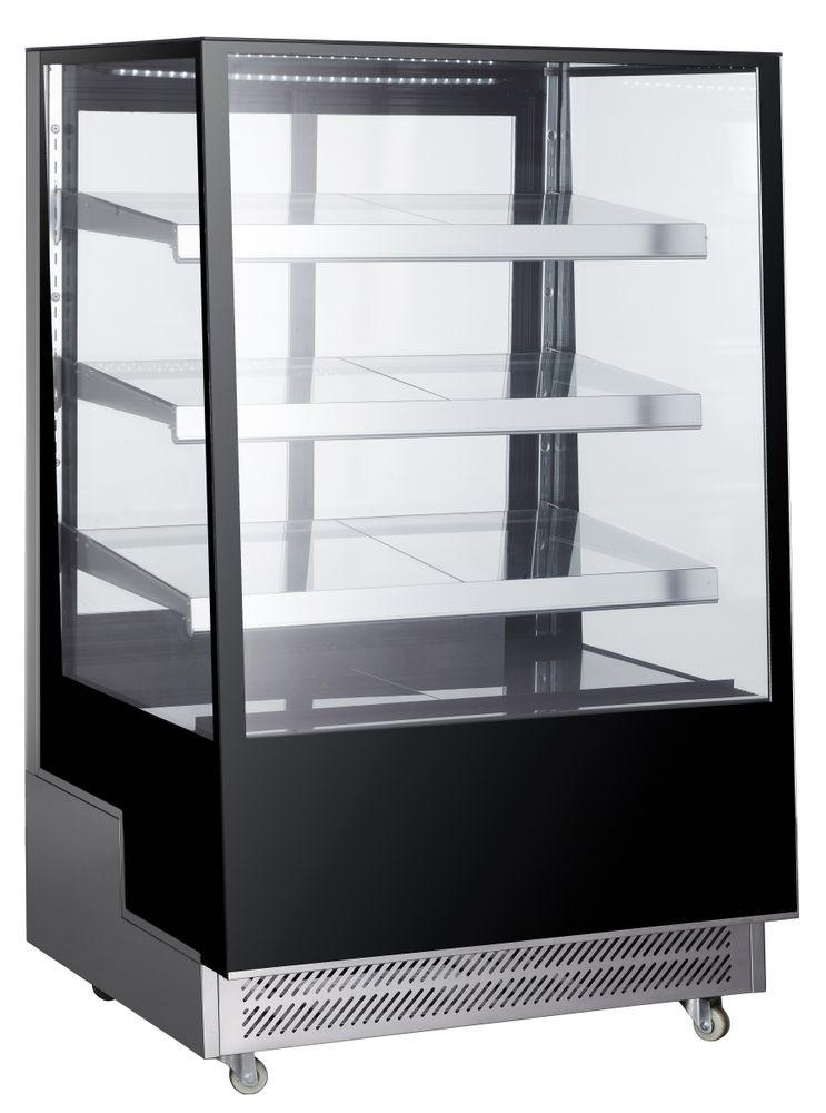 Vitrines réfrigérées avec 3 étagères inclinées, Arktic, 500L, 230V/490W, 900x805x(H)1445mm