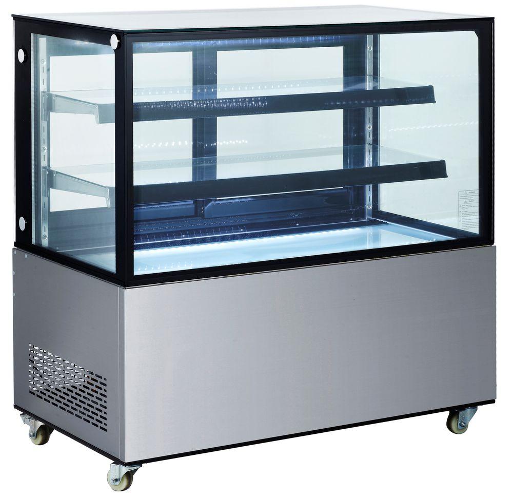 Vitrine réfrigérée avec 2 étagères, Arktic, 410L, 230V/490W, 1215x675x(H)1210mm
