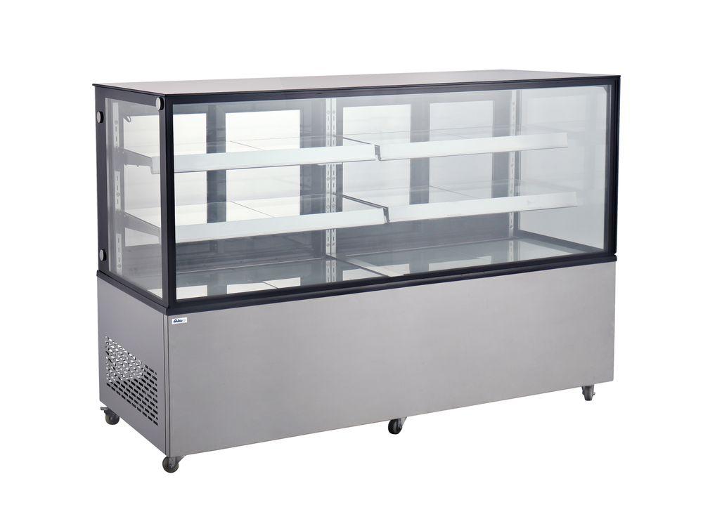 Vitrine réfrigérée avec 2 étagères, Arktic, 610L, 230V/500W, 1815x675x(H)1210mm